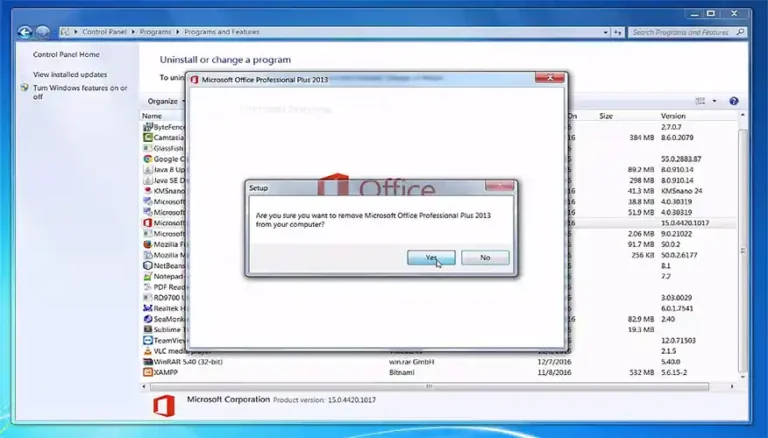 Uninstall Microsoft Office Professional Plus 2013