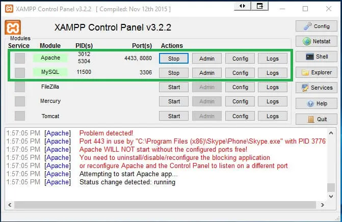 Fix and Solve XAMPP Apache Server Problem
